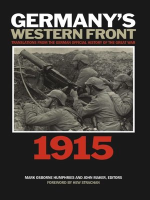 cover image of Germany's Western Front